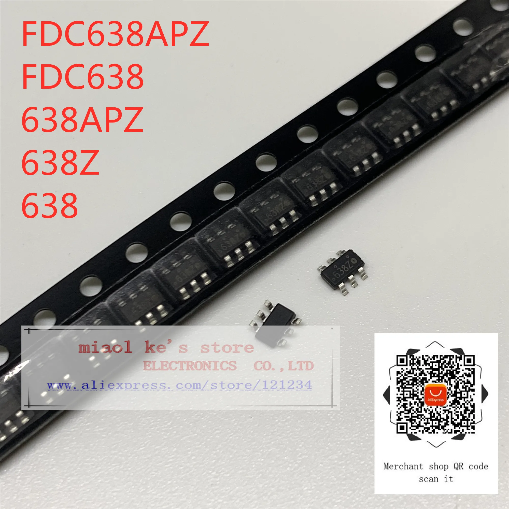 Фото [10 шт. 50 шт.] 100% Новый оригинал: FDC638APZ FDC638 638APZ 638Z 1 3 mosfet P channel 20V 4.5A SOT 23 6|Интегральные