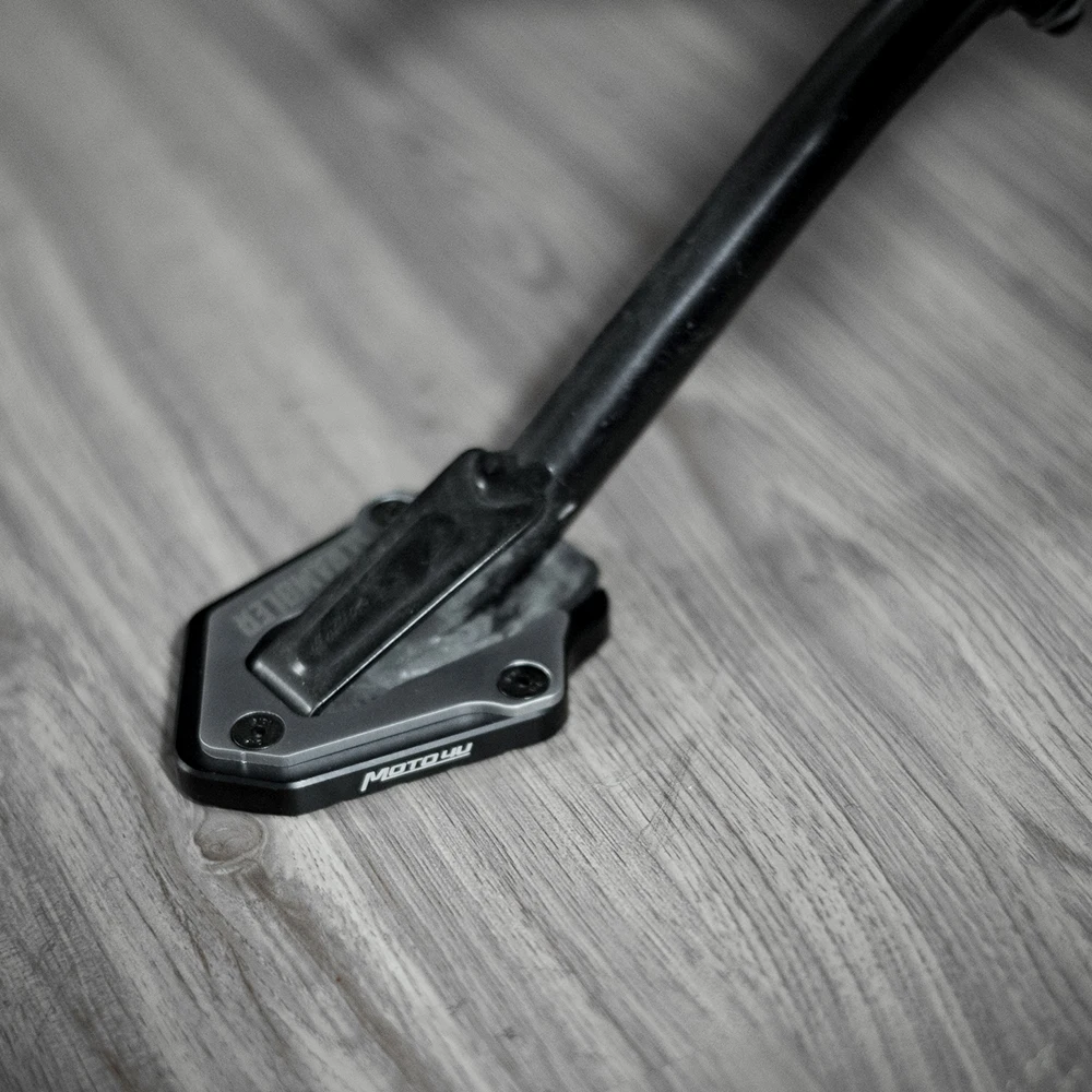 MOTO4U CNC нержавеющая сталь Боковая подставка удлинительная пластина алюминиевая