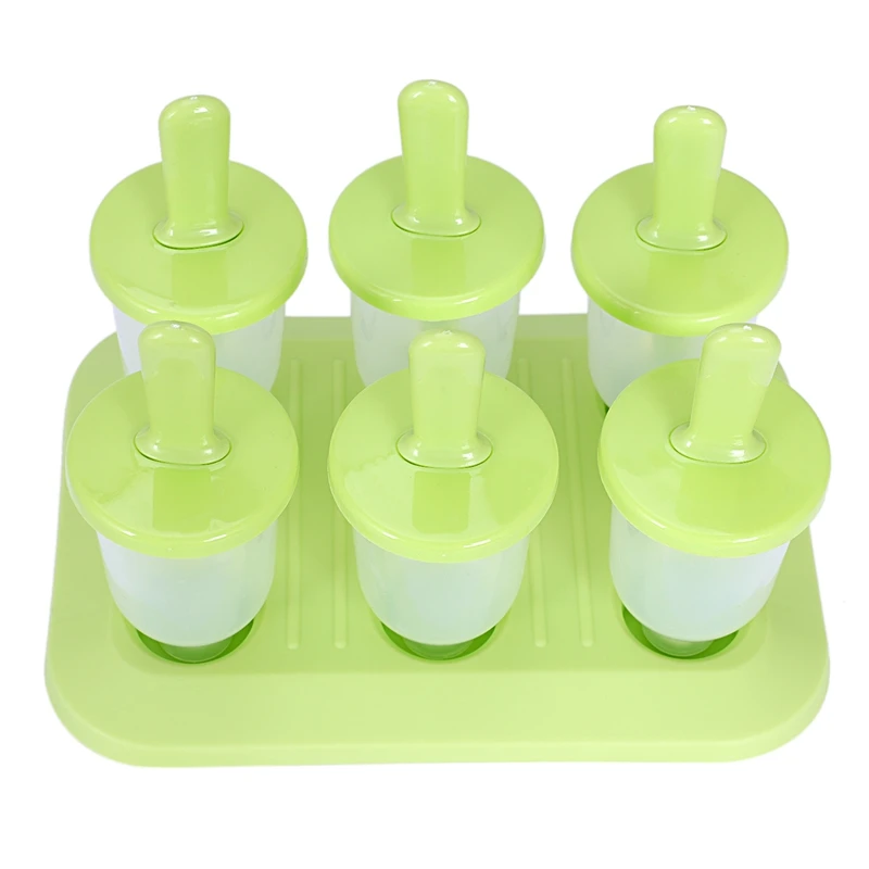 Формы для мороженого BPA Free пластиковые DIY формы крема льда набор из 6 многоразовых