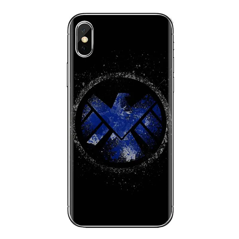 Чехол из термополиуретана агенты S.H.I.E.L.D щит для iPhone XS Max XR X 4 4S 5 5S 5C SE 6 6S 7 8 плюс samsung
