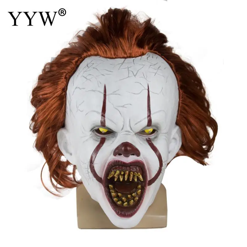 Маска Pennywise для вечевечерние НКИ на Хэллоуин маска из фильма Хэллоуина Косплей