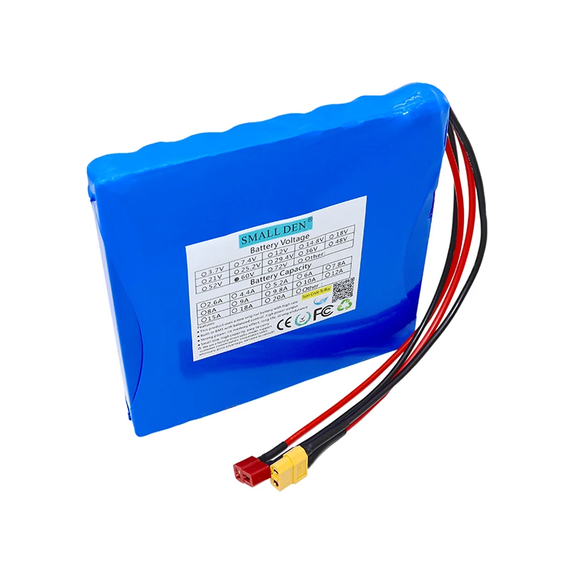 

1-4pcs brand new 60V 2.2Ah 16S1P lithium ion battery pack with BMS 2200mAh rechargeable battery for balance bike unicycle
