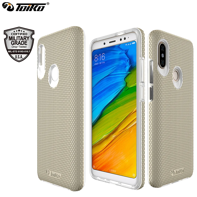 Двухслойный чехол для телефона TOIKO X Guard xiaomi Redmi Note 5 Pro Global твердый мягкий