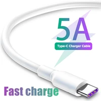 tape c cables 5a supercharge fast charging cable for huawei p30 p20 mate 20 pro nova 5 4 3 usb c cabo for samsung a70 a50 kabel