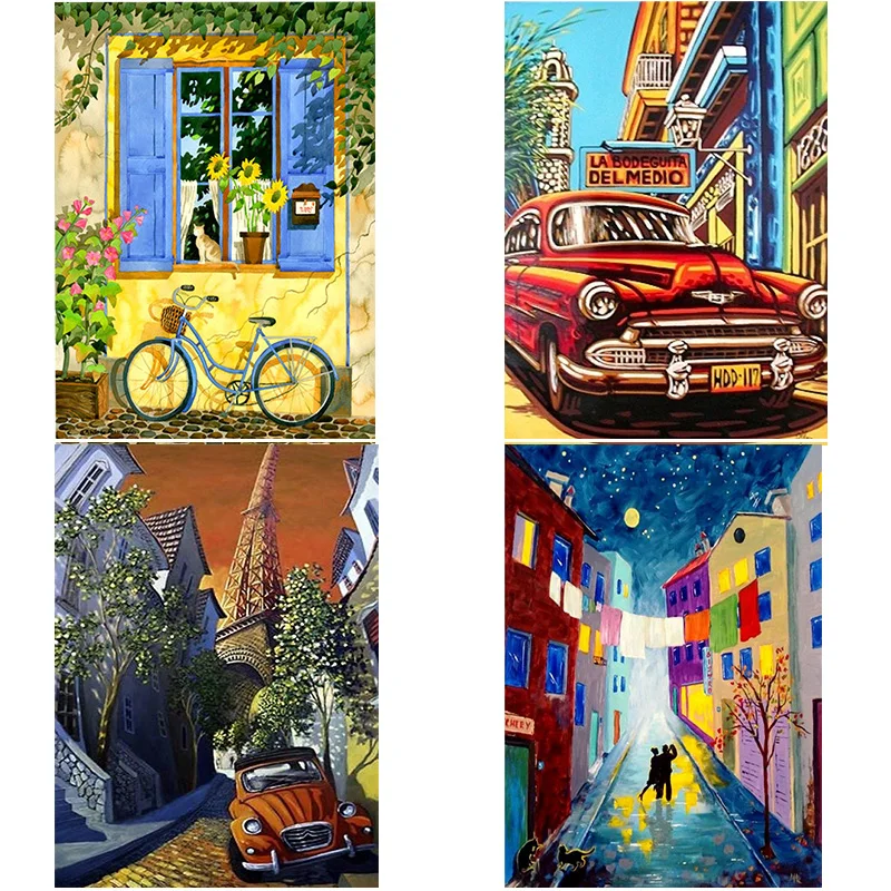 

Diamond Painting Kits Cartoon Oil Painting Full Round Diamond Embroidery DIY 5D Mosaic Cross Stitch Home Wall Decor Gift