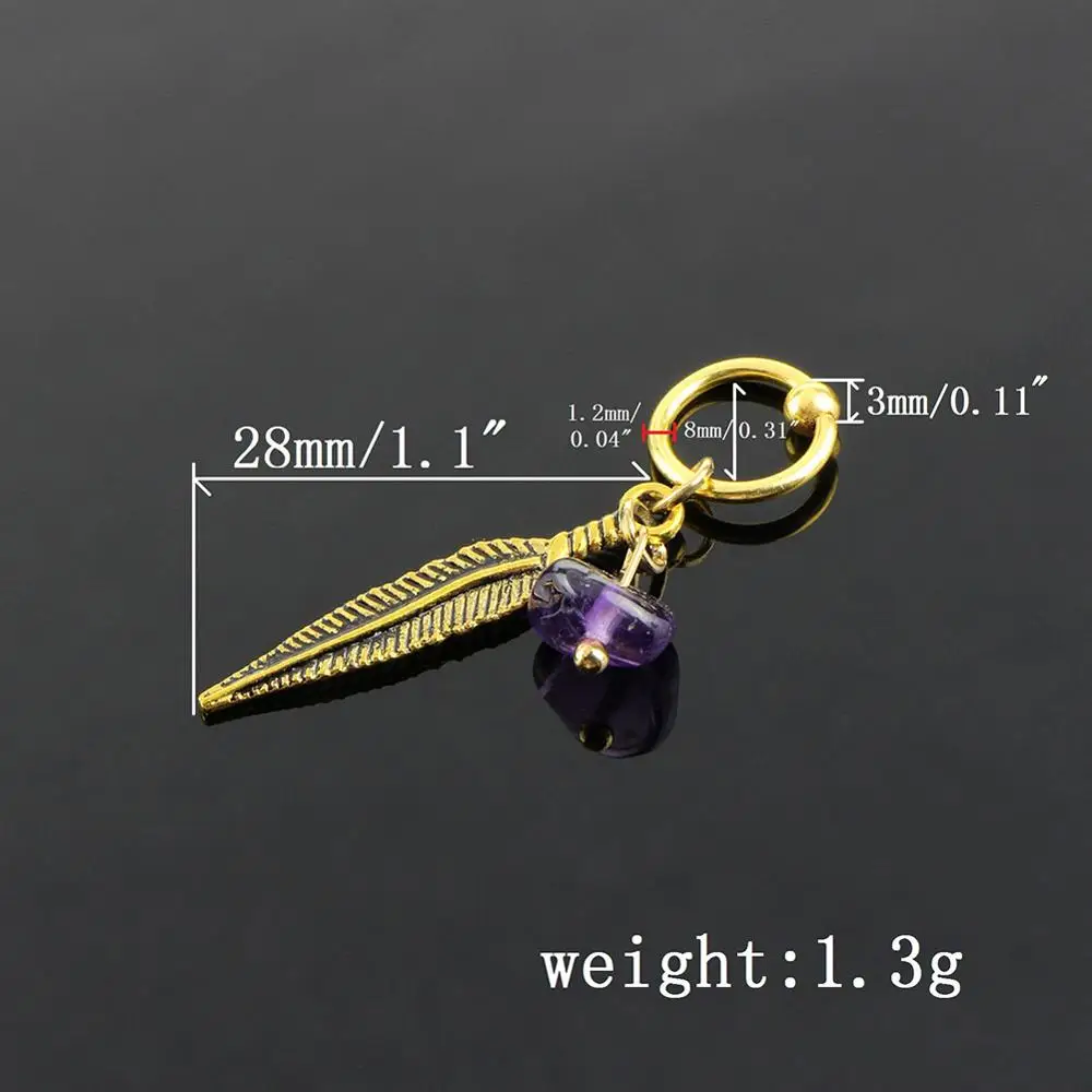 2 шт. кольца для пирсинга из нержавеющей стали | Украшения и аксессуары