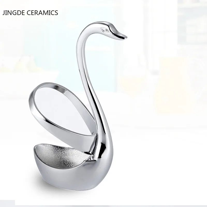 

Creative Swan Shape Metal Kitchen Organizer Storage Household Supplies Organizers Accessories Cabinet Organizer Storage Rack