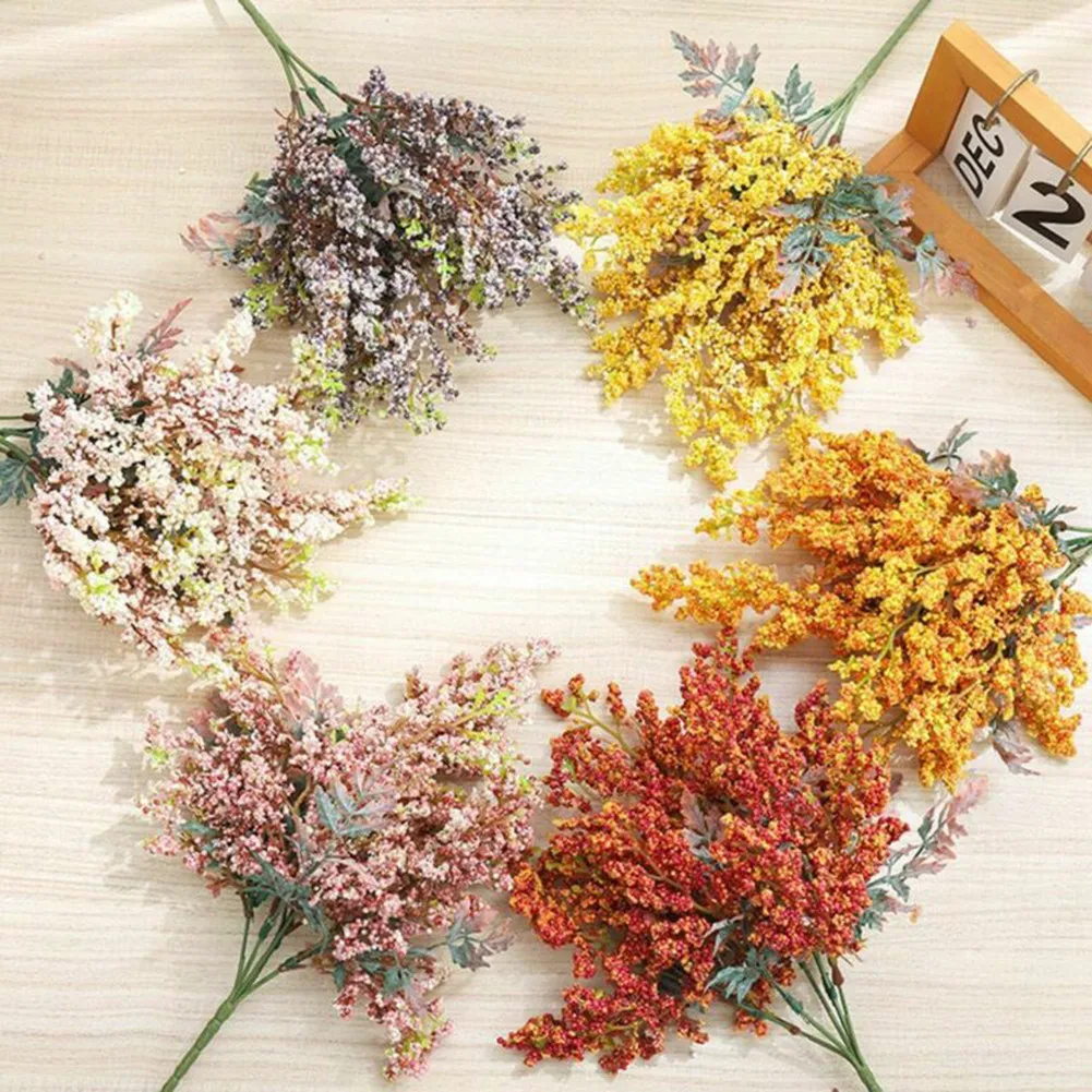 Artificial Lavender Flowers Cheap Wheat Fake Plants Bouquet Autumn Crafts Festive & Party Supplies Decorations