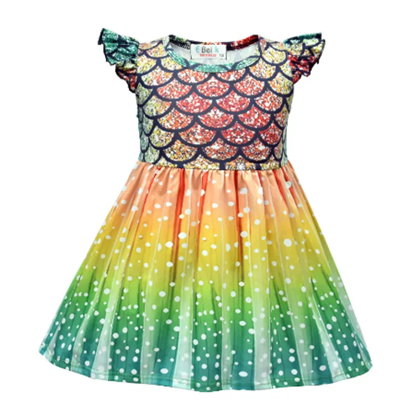 Детское платье Новинка Ха-ха Милое с рукавами-крылышками | Детская одежда и обувь