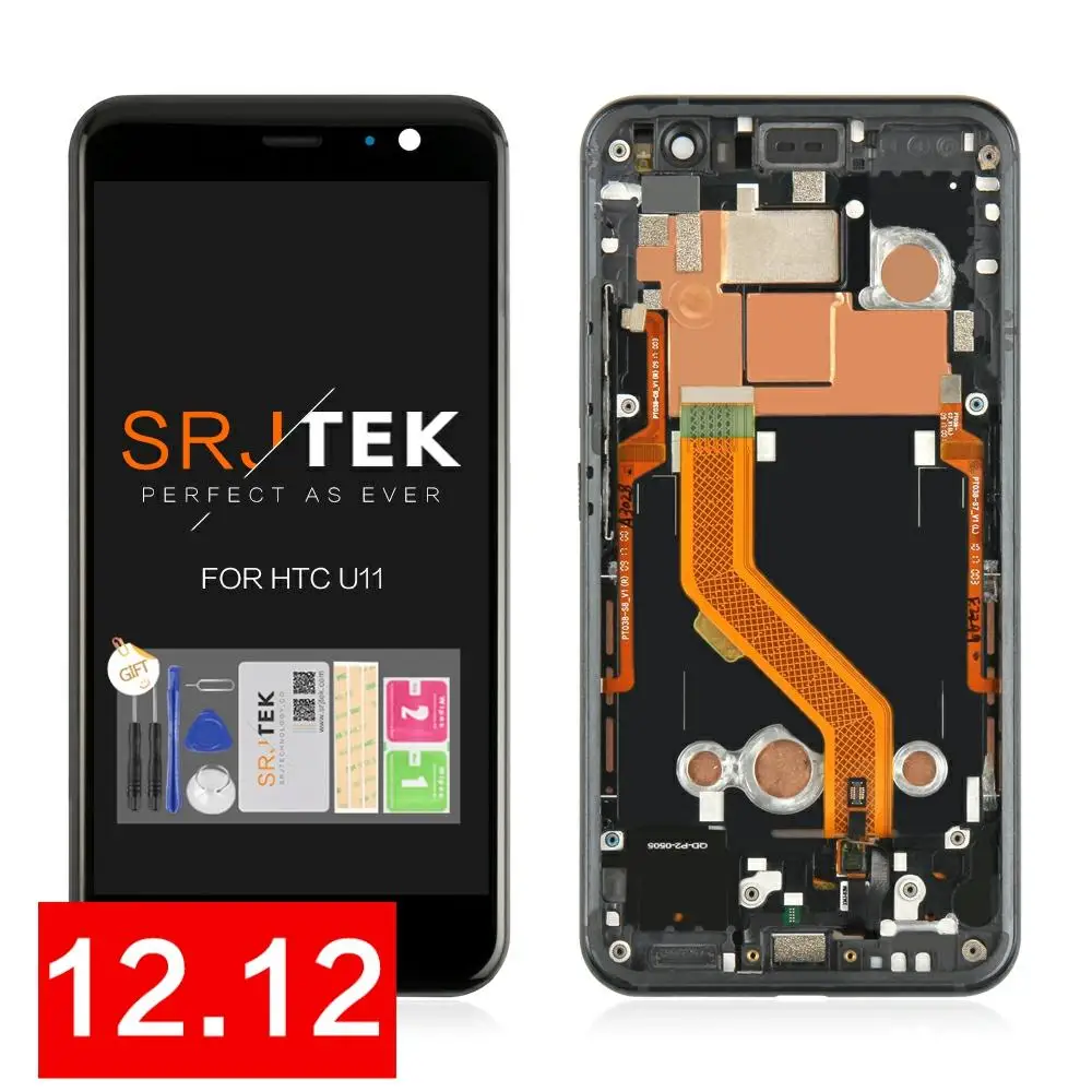 5,5 ''2560x1440 супер ЖК-дисплей для htc U11 ЖК сенсорный экран дигитайзер для htc U11 ЖК Запасные части