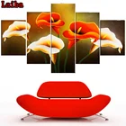 Набор для алмазной вышивки цветы лилии, 5 шт.