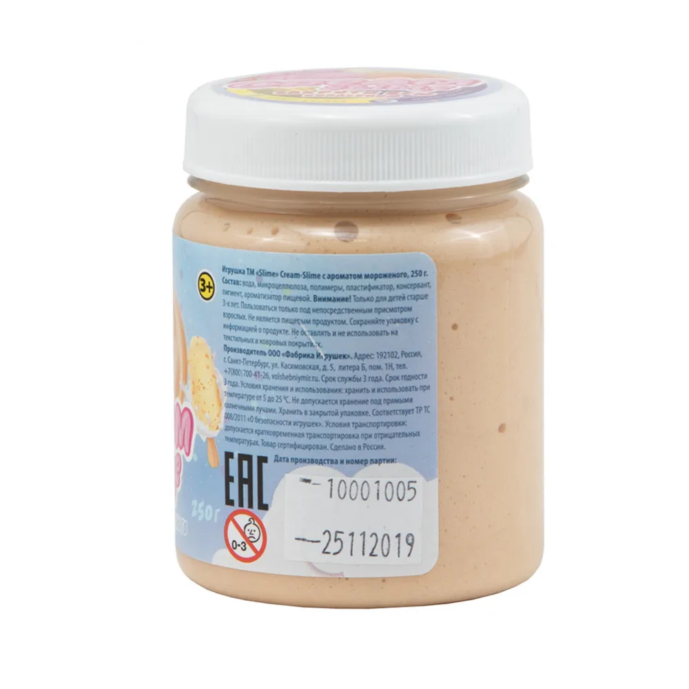 Игрушка ТМ SLIME SF02 B / I S J Cream 250 г|Пластилин| |