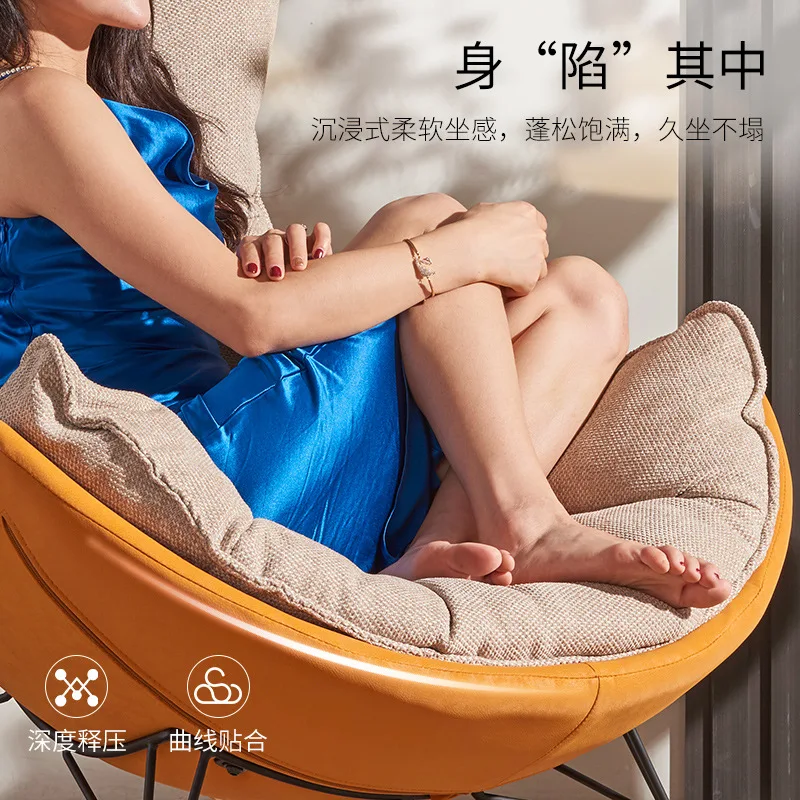 

Louis Fashion Rocking Chair Leisure Small Family Lazy Family Living Room Adult Nap Sofa Reclining Chair