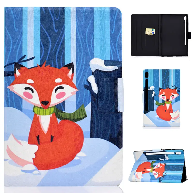 Чехол с рисунком кота для Samsung Galaxy Tab S6 10,5 SM-T860 SM-T865 T860 10," чехол из силикона PU кожа подставка+ подарок - Цвет: M051