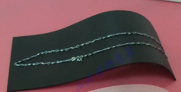 black Высокое качество акриловый стенд для ожерелий Держатель Браслет выставочного стенда горизонтальный демонстрационный стеллаж стойка для цепочек - Цвет: black