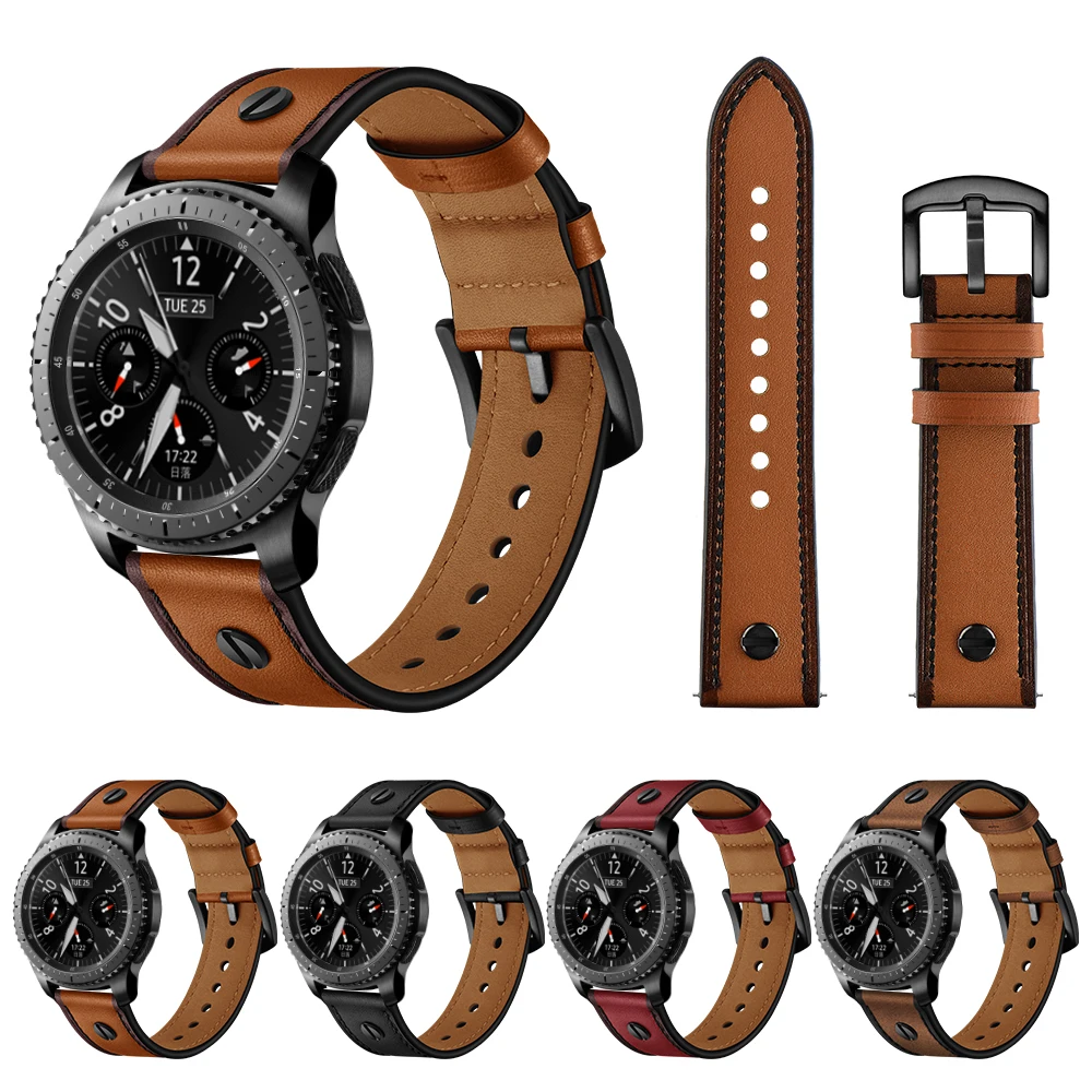 

Подходит для Samsung Huami 1/2 Huawei Watch Moto360 ремешок для часов из натуральной воловьей кожи