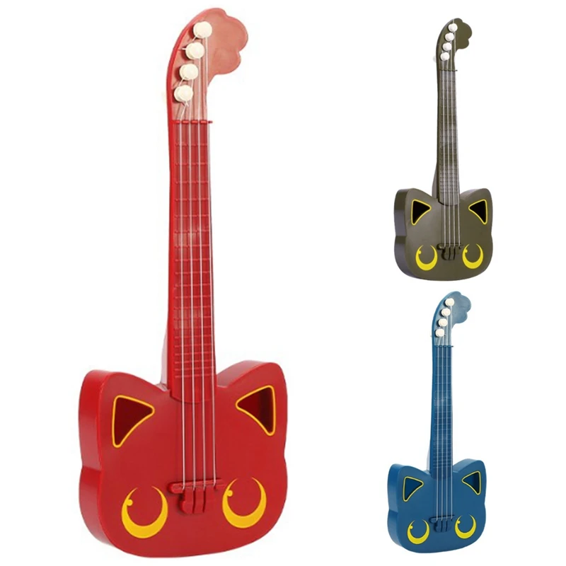 

Cute Cat Shape Guitar Beginner Concert Children Musical Instrument Ukulele Children Gift