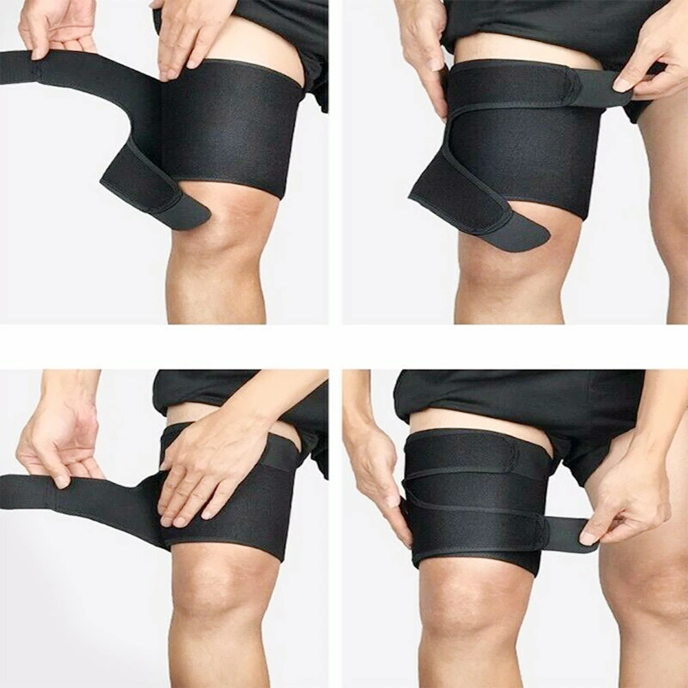 Men's Thigh Sleeve Support Compression Brace Wrap Hamstring Groin Quad Women THIGH SLEEVE Compression Hamstring