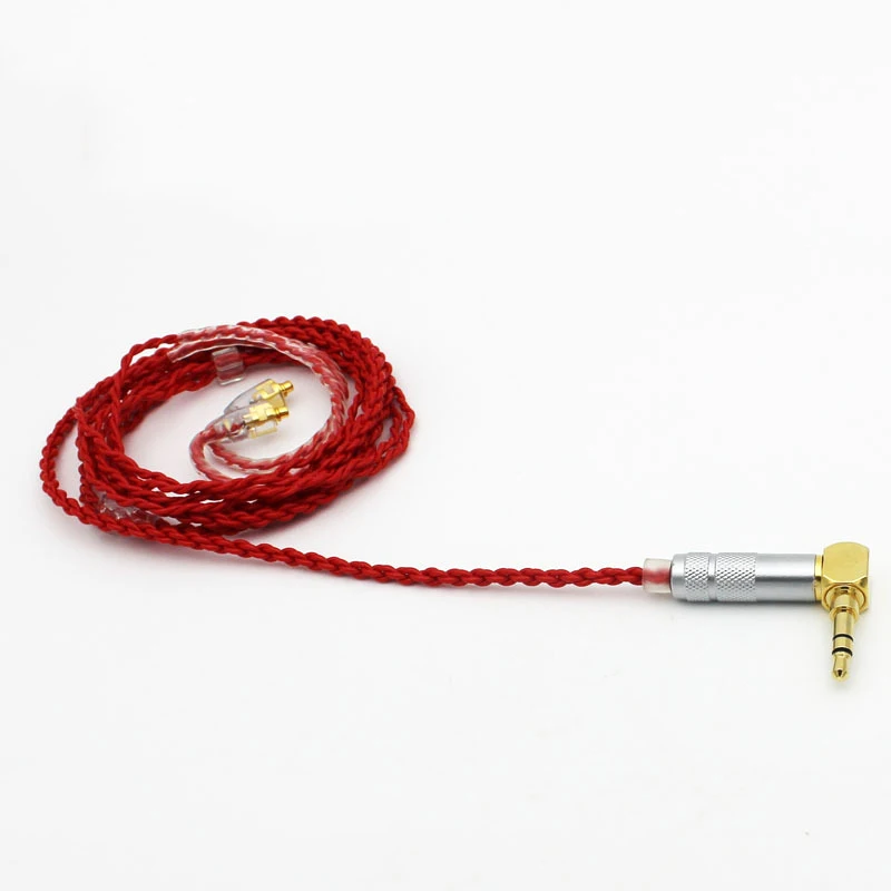 MMCX Cable for Shure SE215 SE425 SE535 SE846 UE900 Replacement Cord Single Crystal Copper Earphone Cables Android IOS | Электроника