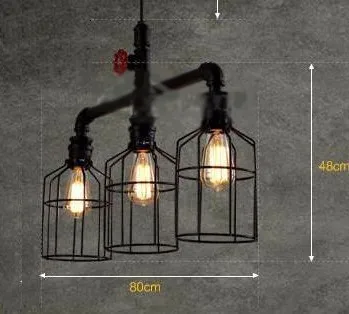 Ретро металлический светильник для водопроводных труб промышленный винтажный