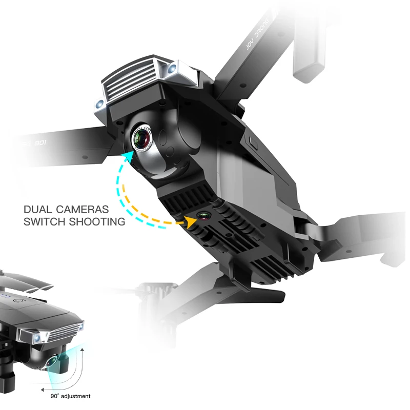 SG901 Радиоуправляемый Дрон 4K камера HD 1080P WiFi FPV оптическая камера потока Дрон 18 минут Профессиональный RC Квадрокоптер VS Xs816 S17 SG106