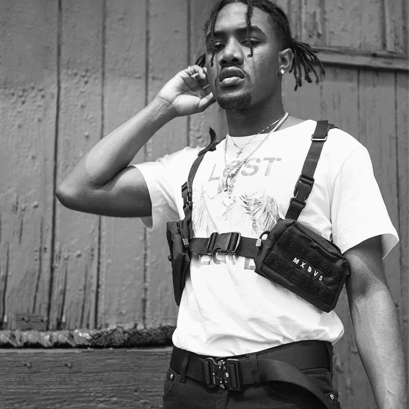 Уличная панк нагрудная сумка для унисекс хип хоп тактические нагрудные сумки