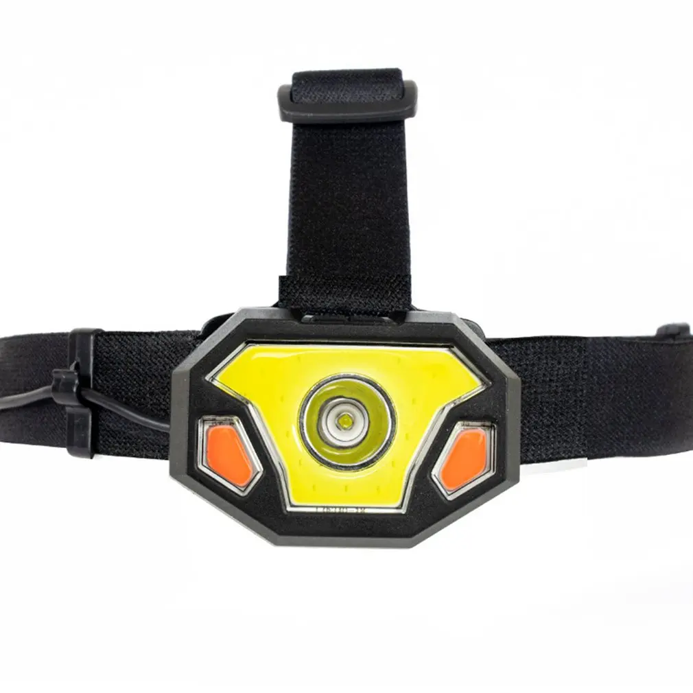 

2021 New Outdoor LED Red Light Warning Headlight Portable Mini Headlight Life Waterproof Powered Lighting Night Headlight