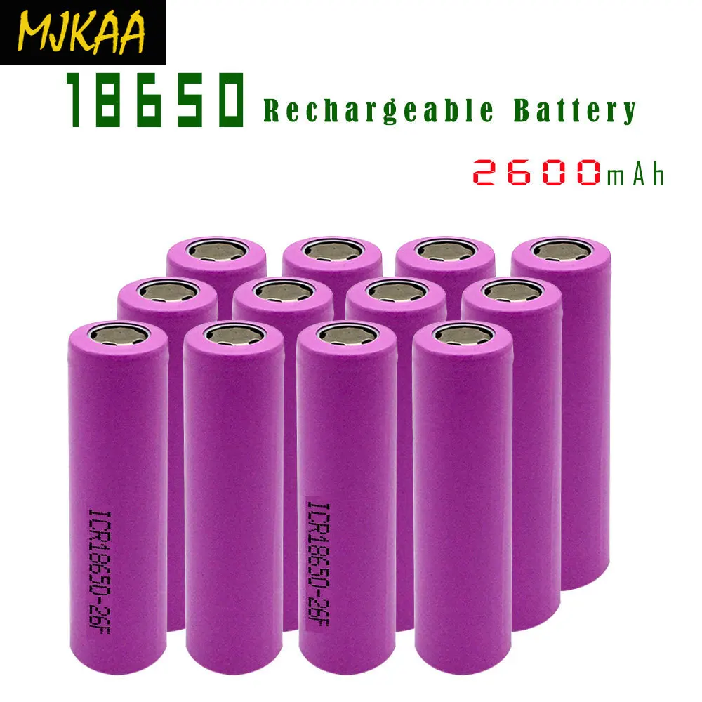 100% Оригинал 3 7 V 2600mAh для Samsung 26F перезаряжаемая 18650 литий ионная батарея реальная