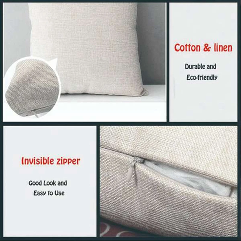 Lotus Square Pillowcase Home Decor Linen Pillow Cases Cushion Covers for Sofa Car Fashion Pattern Gift 45X45cm | Дом и сад