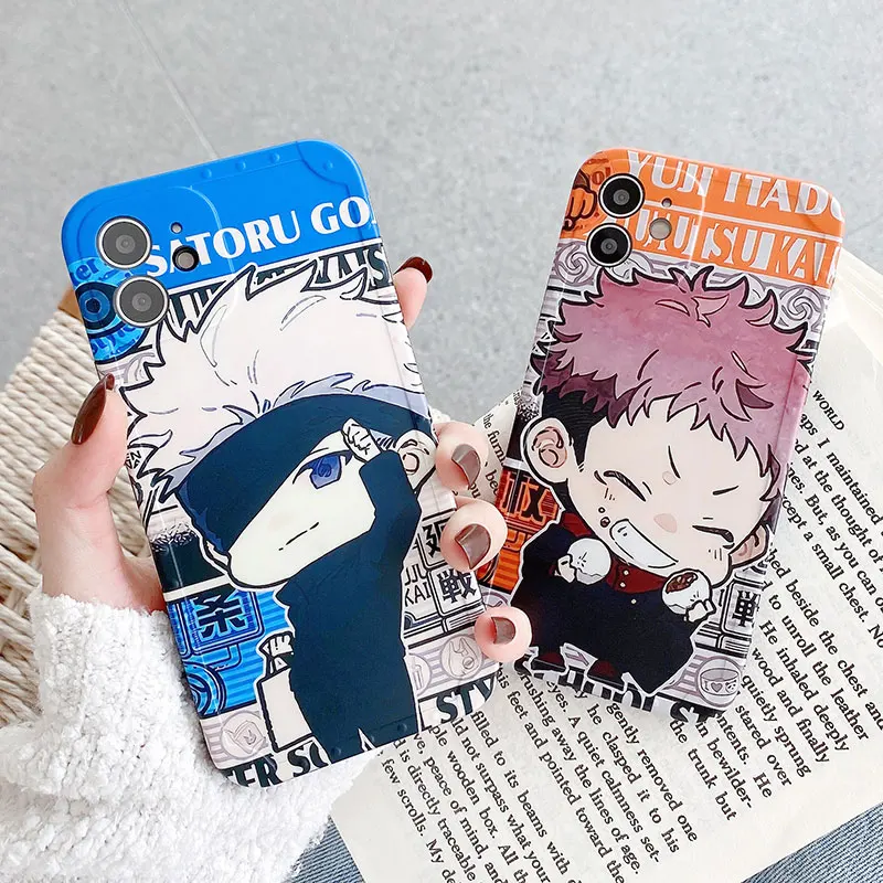 

Jujutsu Kaisen Anime Ultra Thin Silicone Lens Protective Phone Case for IPhone 11 12 Pro Max XS X 7 8 Plus XR SE2020 Back Cover