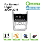 4-ядерный автомобильный мультимедийный плеер для Renault Logan 1 Sandero Lada Lergus Largus Dacia 2009-2015 Android 11 GPS стерео радио BT DSP