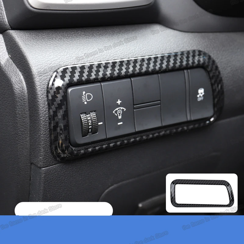 Lsrtw2017 нержавеющая сталь Abs Автомобильная фара переключатель рамка планки для Hyundai