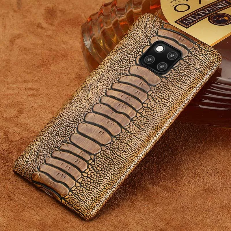 Coffee Чехлы для телефонов huawei P10 P20 P30 Lite mate 9 10 20 lite Pro Case Ostrich Foot текстурированное покрытие для Honor 8X9 10 V20 P Smart case - Цвет: Coffee