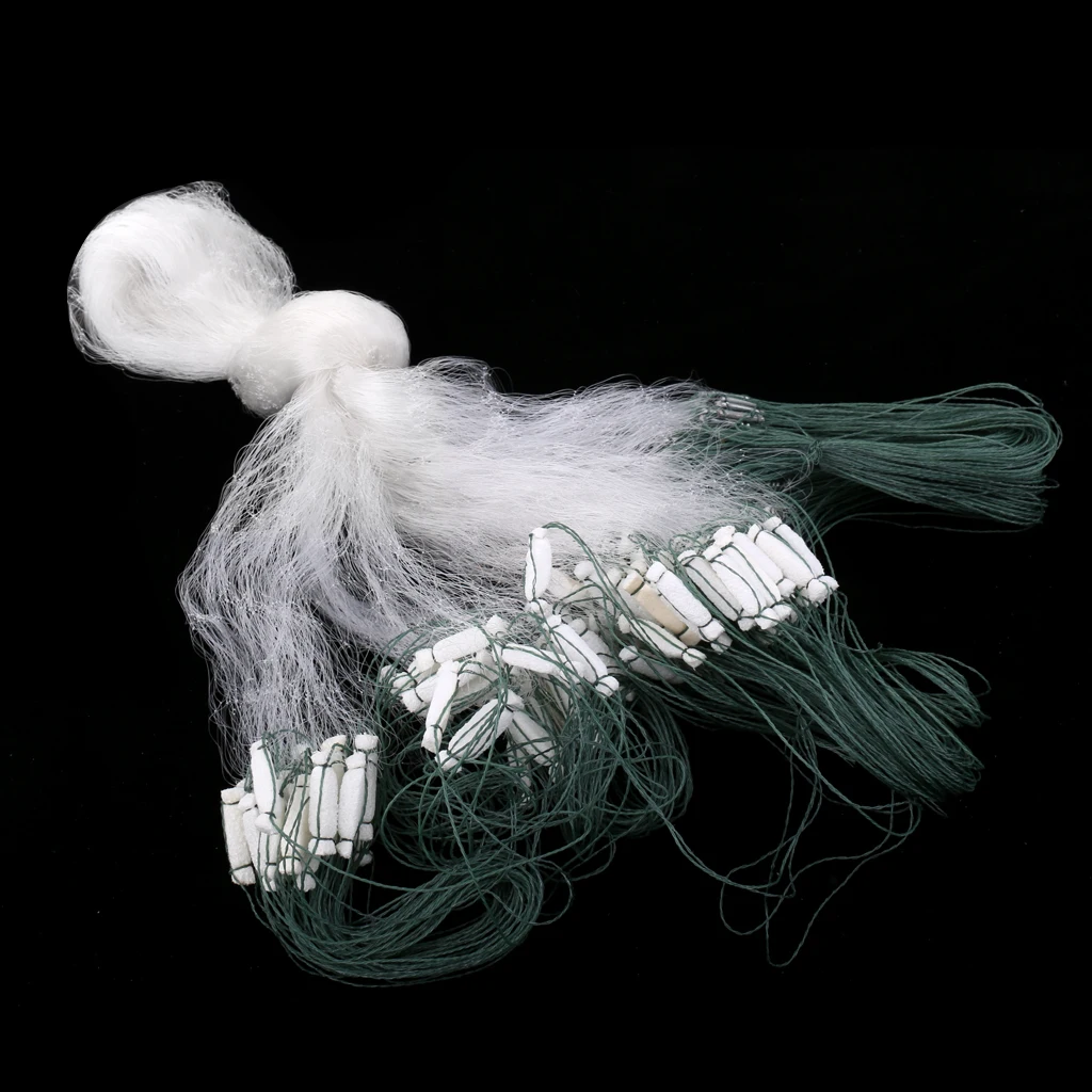 Трехслойная рыболовная жаберная сеть с пеной поплавок и свинцовые