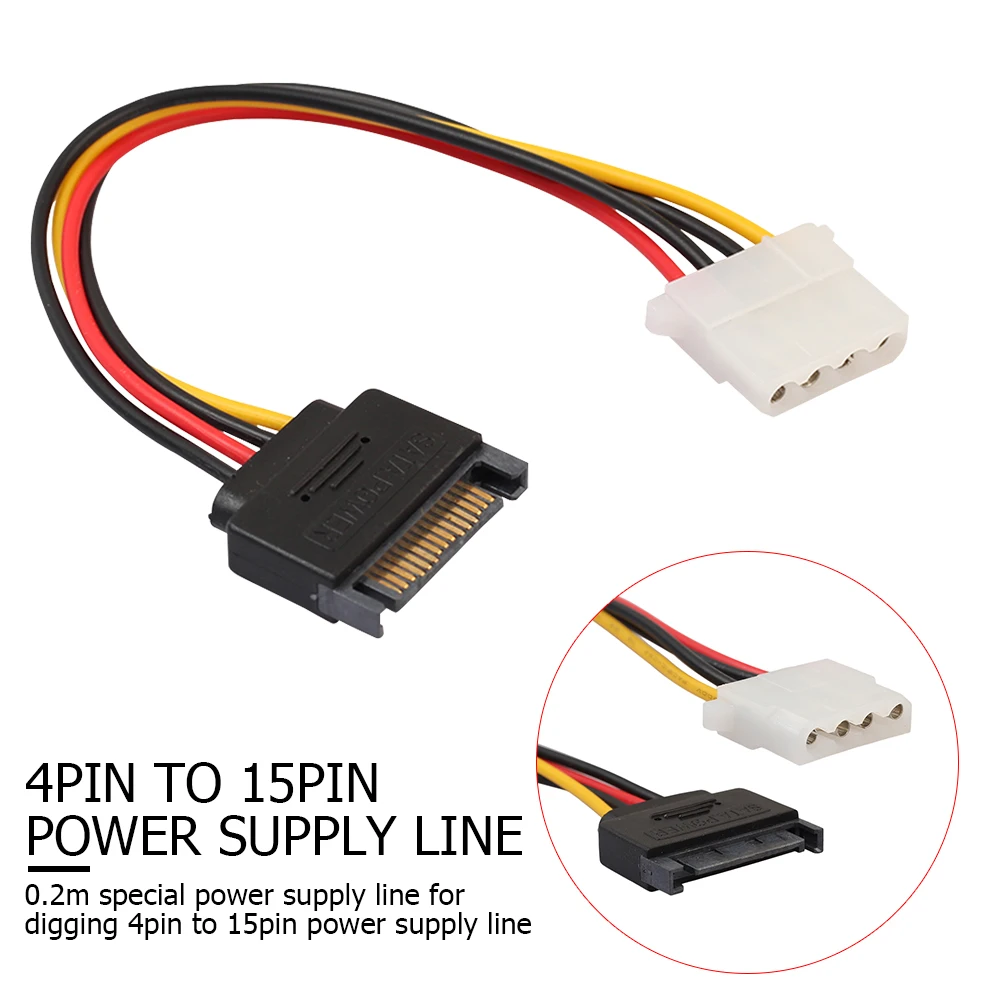 

Кабель питания для жесткого диска SATA к адаптеру питания Molex 15 Pin к 4 Pin кабель жесткого диска SATA к Esata SSD кабель для HHD