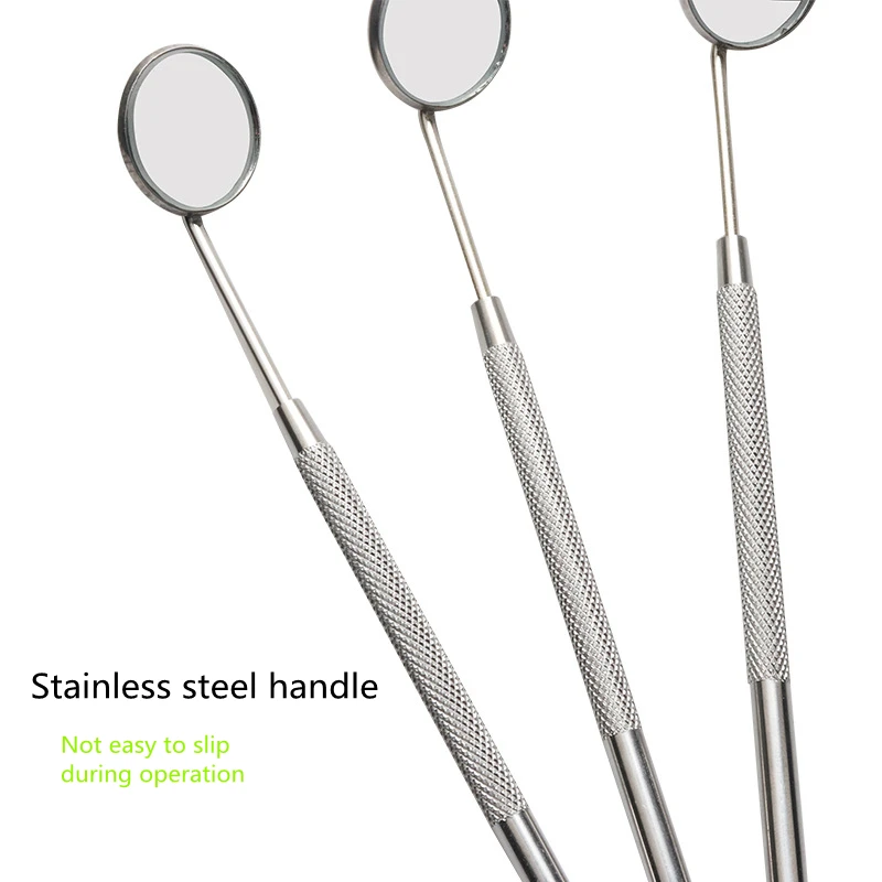 

1pc Eyelash Inspection Mirror Multifunction Checking Mirror Stainless Steel Eyelash Extension Mirror Dental Checking Tools