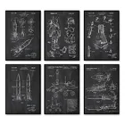 Космический корабль, лакированные космонавты и ракеты, анатомия, настенная живопись на холсте, скандинавские плакаты и принты, настенные картинки для декора гостиной