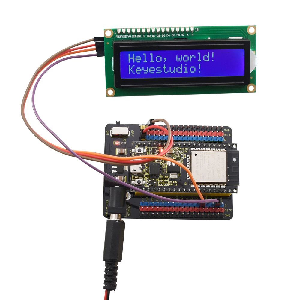 

Keyestudio ESP32-IO Shield for Arduino ESP-32 Wroom Core Board (Pls note the pin spacing of your board is match or not))