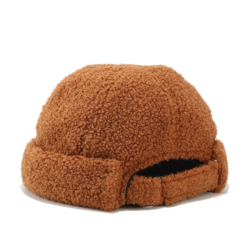 Мужская повседневная однотонная шляпа без полей уличная в стиле хип хоп из