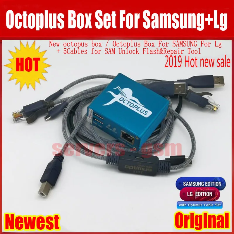 Новинка оригинальная коробка Octoplus с кабелем optimus для LG и Samsung разблокировка