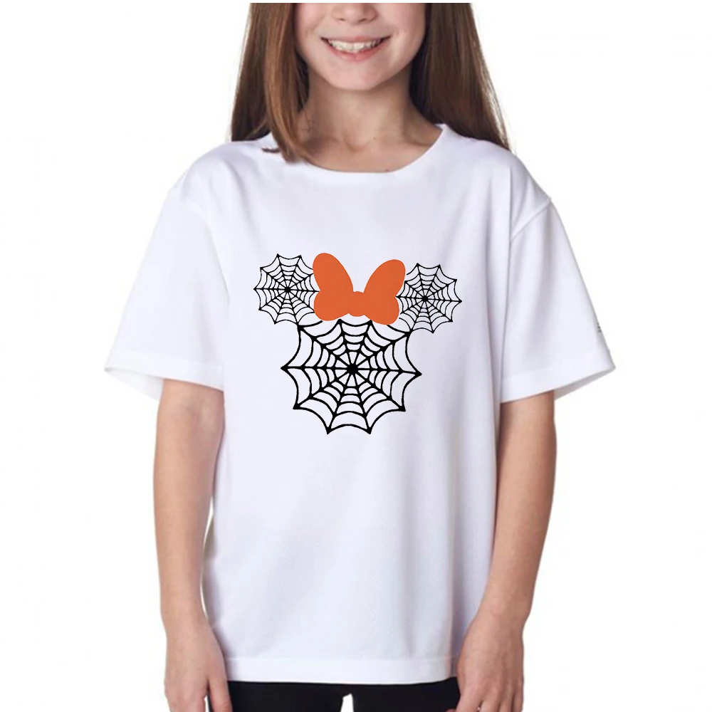 

Fun Mickey Graphic T shirt For Boys Disney Cartoon Print Clothes Harajuku Casual Summer Cute Girl Shirt Children Tee Shirt