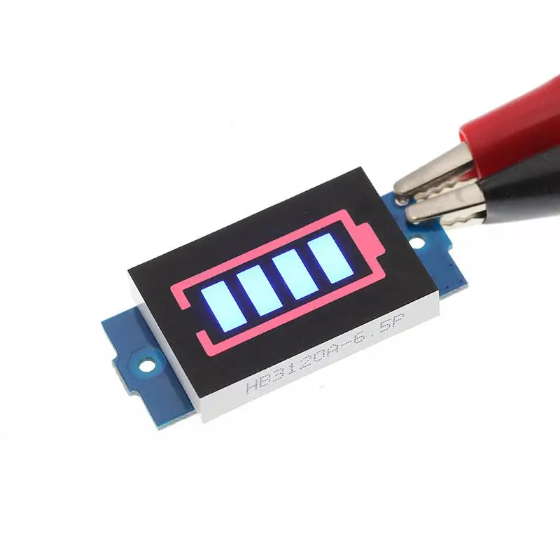 Индикатор емкости литиевого аккумулятора 1S 2S 3S 4S 18650 16 8 в синий дисплей тестер