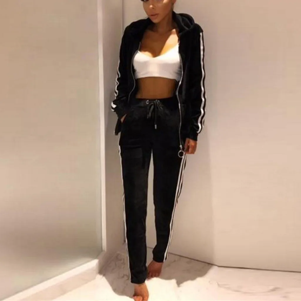 Женский однотонный спортивный костюм женский комплект топ штаны новый из 2