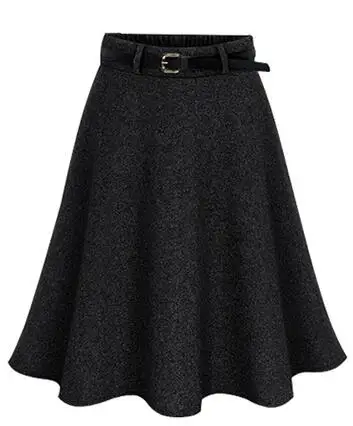 Autumn Women Elastic Waist Plus Size A-line Skirts Hip Slim Medium-long Loose Large DC880 | Женская одежда