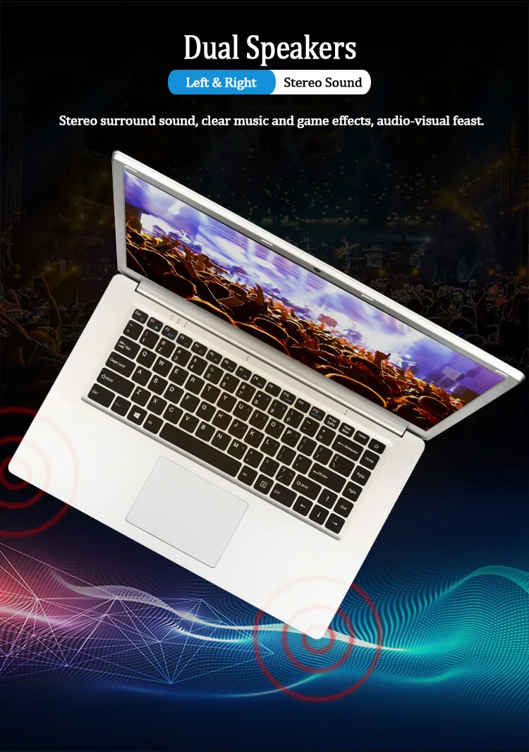 AMOUDO 15,6 дюймов 4 Гб ОЗУ+ 64 Гб eMMC Intel Braswell четырехъядерный Win 10 двухдиапазонный Wifi Bluetooth 4,0 ноутбук компьютер