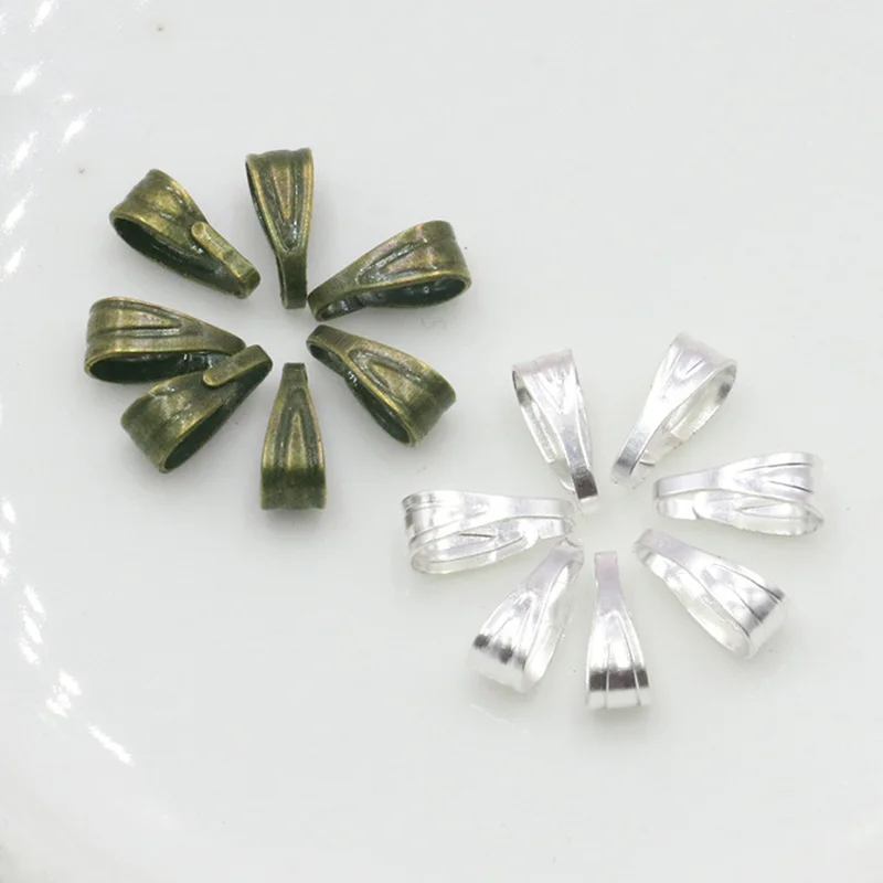 200 шт./лот 6/8/10 мм Ретро подвеска на застежке цепочке ожерелье браслет коннектор