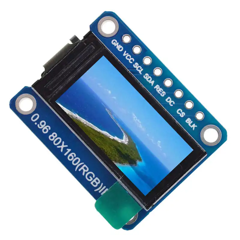 Ips-дисплей 0 96 дюйма 8-контактный Spi Hd 65K полноцветный Tft-модуль St7735 Привод Ic 80x160