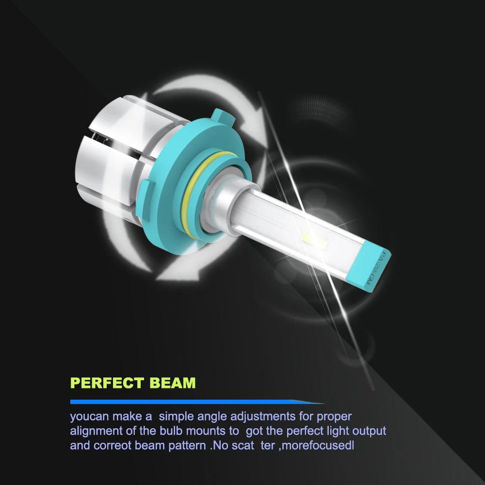 GEETANS Mini H7 светодиодный светильник для автомобиля H4 H11/H8/H9 H1 9005 9006 H3 60 Вт/комплект
