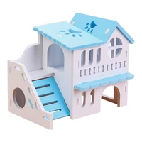 hamster cage house double layers small pets climbing playing house toy plastic guinea pig ferret mice hideout huts with stairs