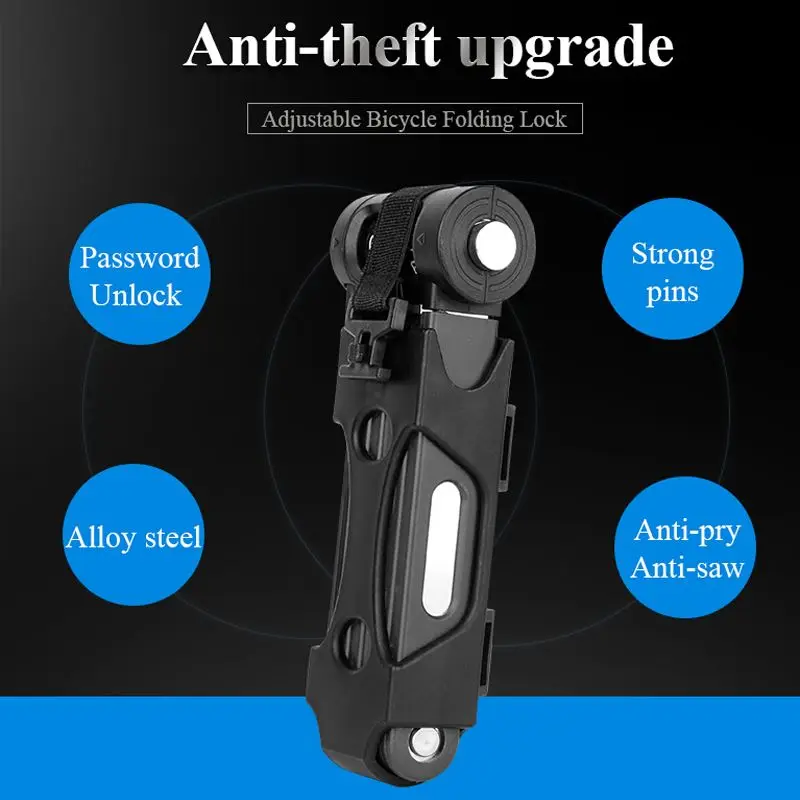 Складной замок противокражный складной велосипедный для мотоцикла